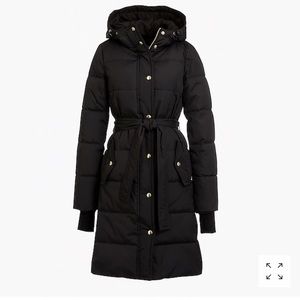 Jcrew mercantile long puffer coat